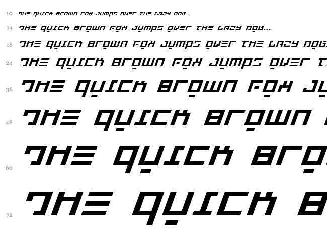 Repulsor font waterfall