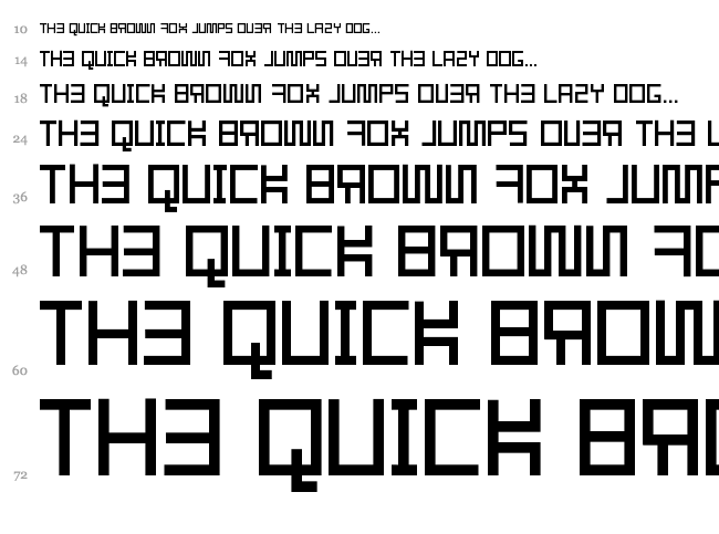 Resgare font waterfall