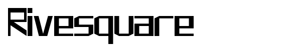 Rivesquare font