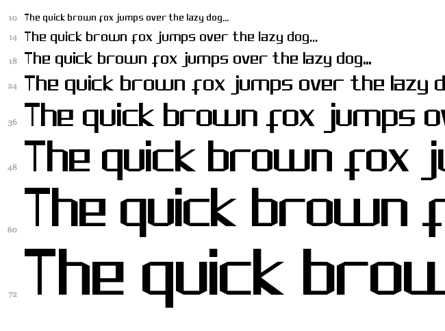 Rivesquare font waterfall