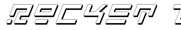 Rocket Type font
