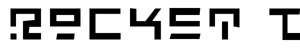 Rocket Type font preview