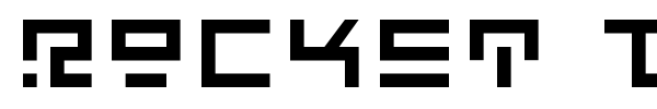 Rocket Type font preview