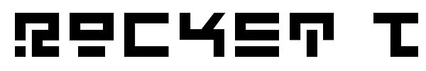 Rocket Type font preview