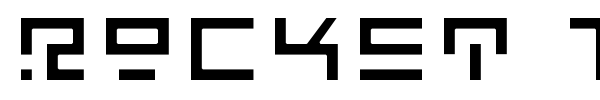 Rocket Type font preview