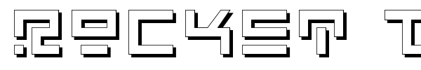 Rocket Type font preview