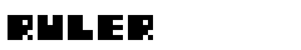 Ruler font