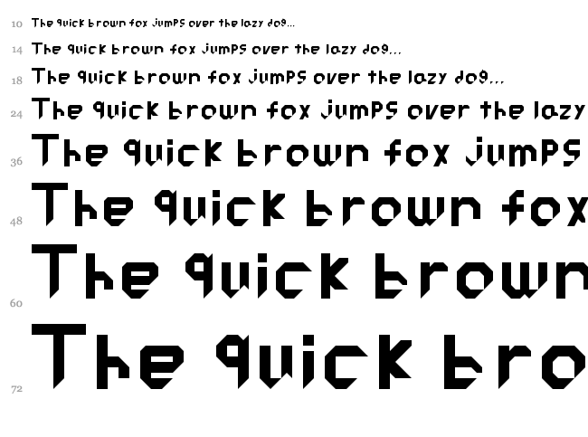 Ryu Cutted font waterfall