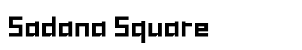Sadana Square font