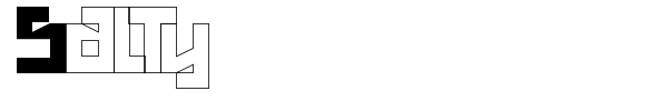 Salty font