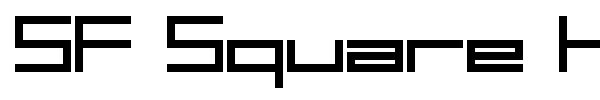 SF Square Head font