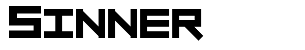 Sinner font