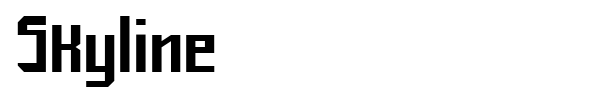 Skyline font
