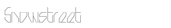 Snowstreet font preview