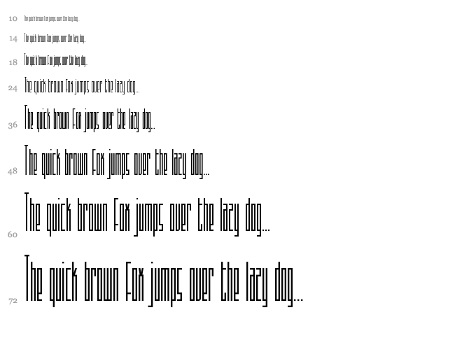 Sothin font waterfall