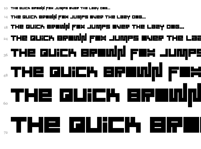 Sound System font waterfall