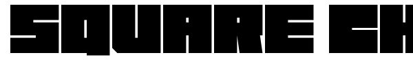 Square Chunks font