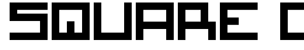 Square One font