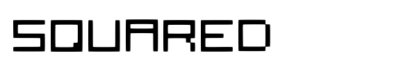 Squared font
