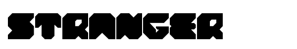 Stranger font