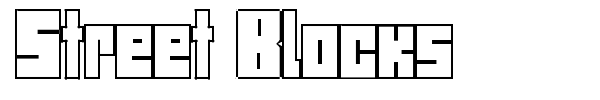 Street Blocks font