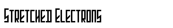 Stretched Electrons font
