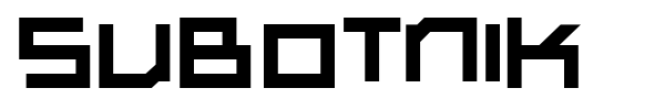 Subotnik font