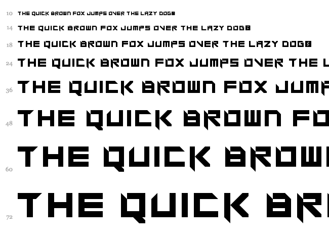 Super Glue font waterfall