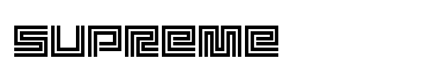 Supreme font