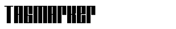 Tagmarker font