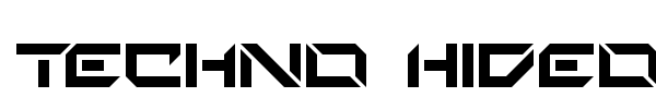 Techno Hideo font