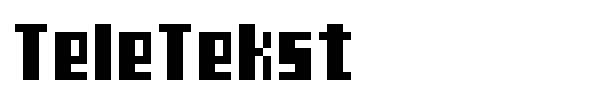 TeleTekst font