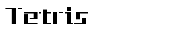 Tetris font
