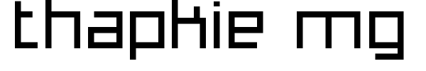 Thapkie MG font