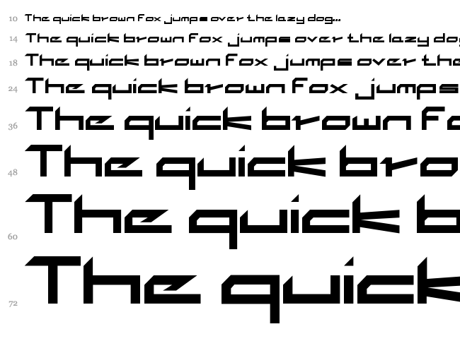 The Adroit font waterfall