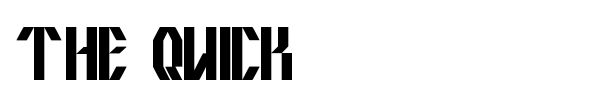 The Quick font
