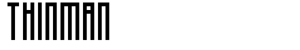 Thinman font