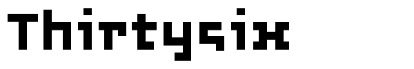 Thirtysix font