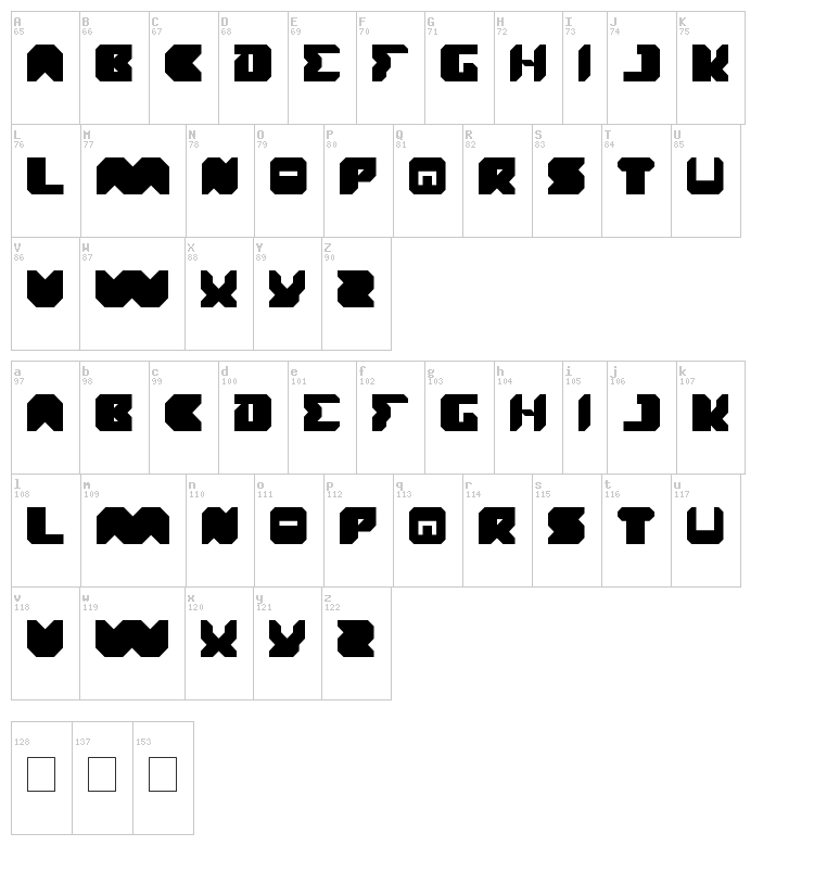 Translation font map
