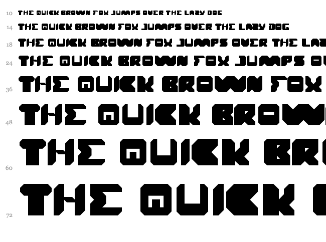 Translation font waterfall