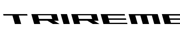 Trireme font
