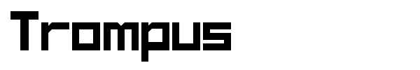 Trompus font