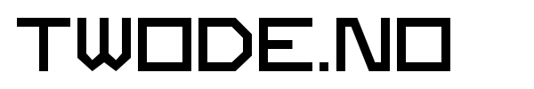 Twode.no font