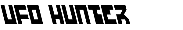 Ufo Hunter font