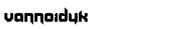 Vannoidyk font