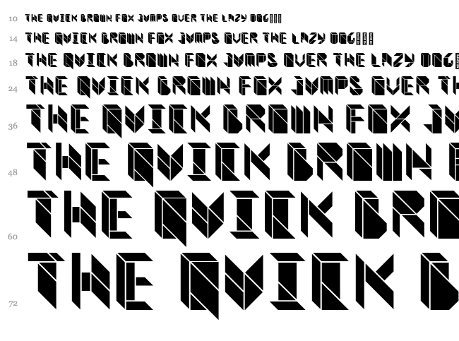 Vitreous font waterfall