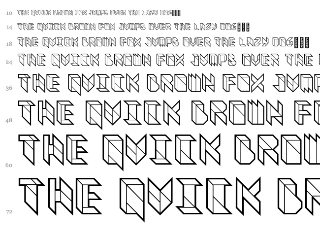 Vitreous font waterfall