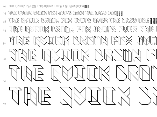 Vitreous font waterfall