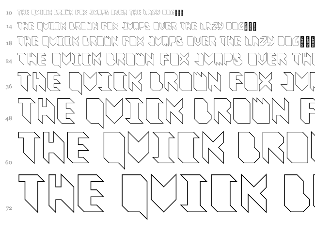 Vitreous font waterfall