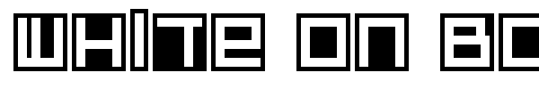 White On Box font